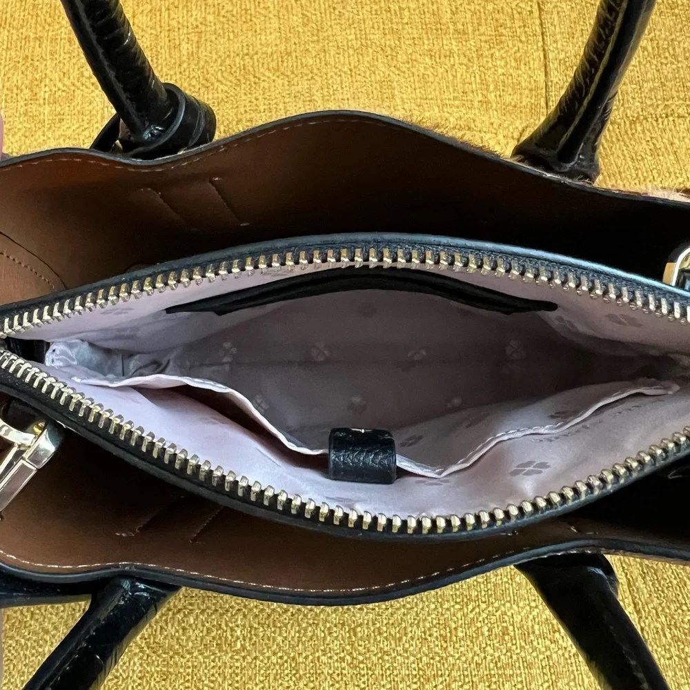 ~SOLD~ Kate Spade NY Margaux Haircalf Mini Satchel Crossbody Bag Leopard Print - Picture 9 of 14